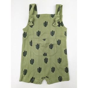Kate Quinn Green Cactus Overalls
